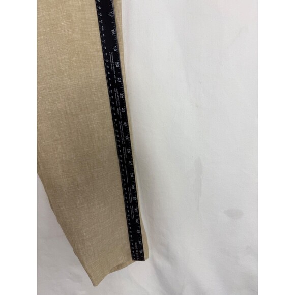 Joseph Abboud 100% LINEN Pants Men 38x26 Tan Slacks Lightweight - Picture 9 of 13